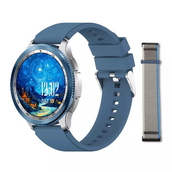 Smartwatch Peje Revo Amoled Pulseira Extra A Prova D'água - Azul